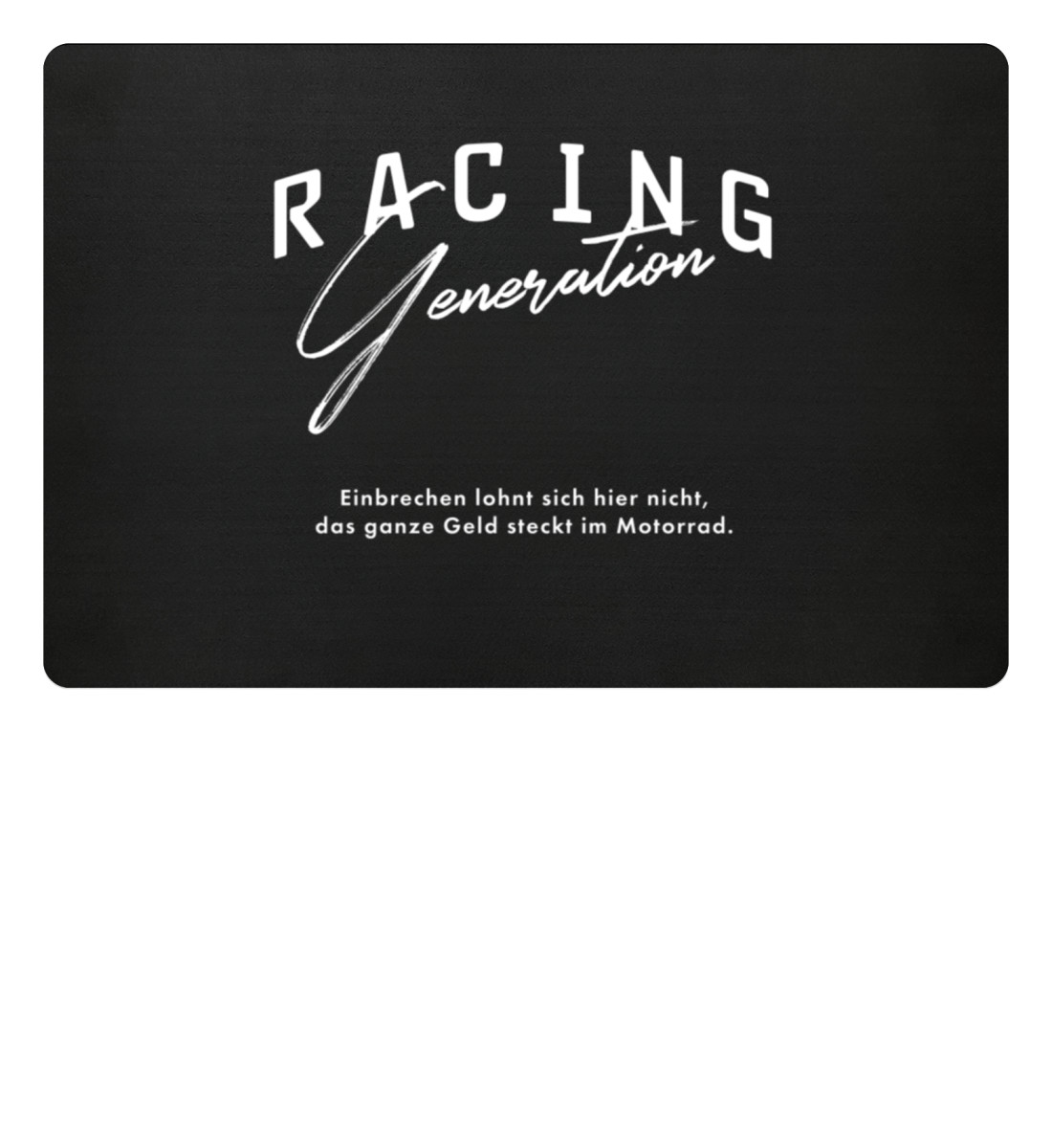 RG - Einbrecher, Motorrad - Fußmatte-16